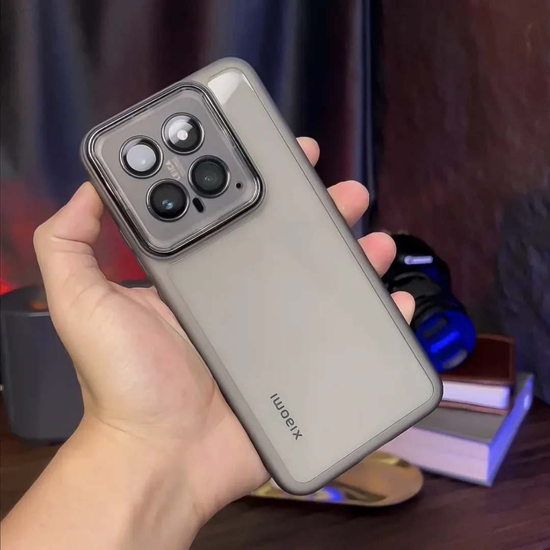 适用小米14手机保护壳新款半透明硅胶小米15pro潮牌男女款全包防