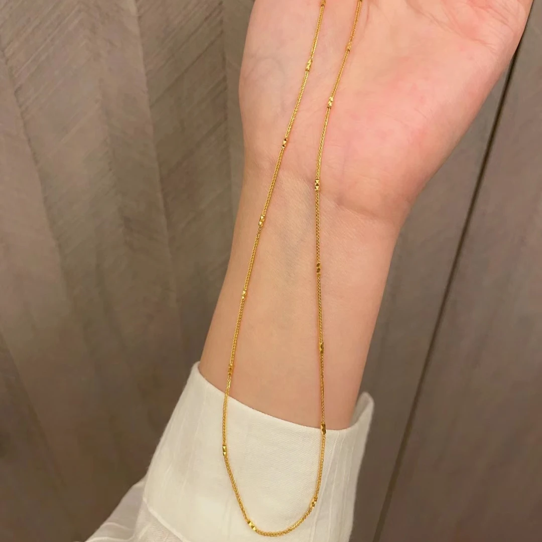 足金999/5G竹节肖邦素链/尚金珠宝/按克计费/无工费/点购买查金重