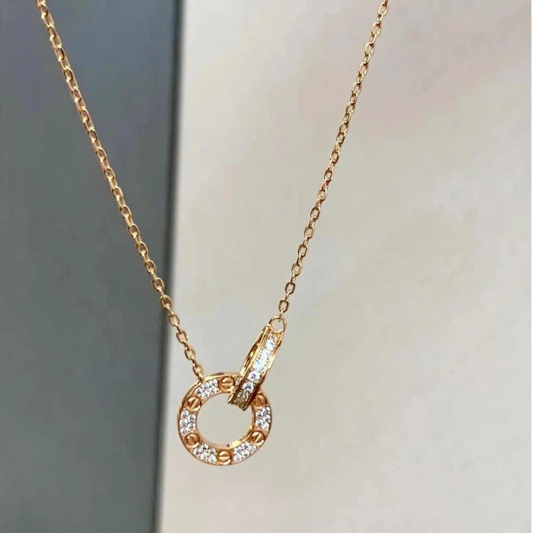 足金999/5G/镶嵌环环相扣套链/尚金珠宝/按克计费/金重点购买查看