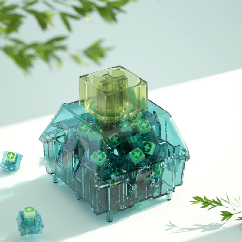 凯华Kailh 轴体收纳罐六倍大巨轴盒水母知夏鲸落桌搭电脑周边潮玩