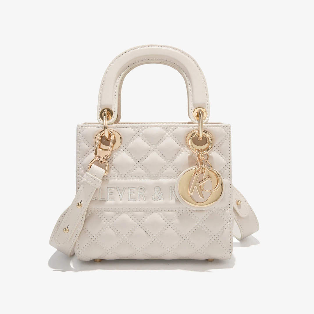 2024新款高级气质感时尚经典菱格戴妃包手提单肩斜挎包