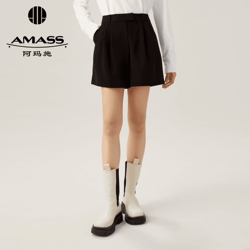 【商场同款】阿玛施AMASS新招牌款中腰经典简约百搭款短裤5100511