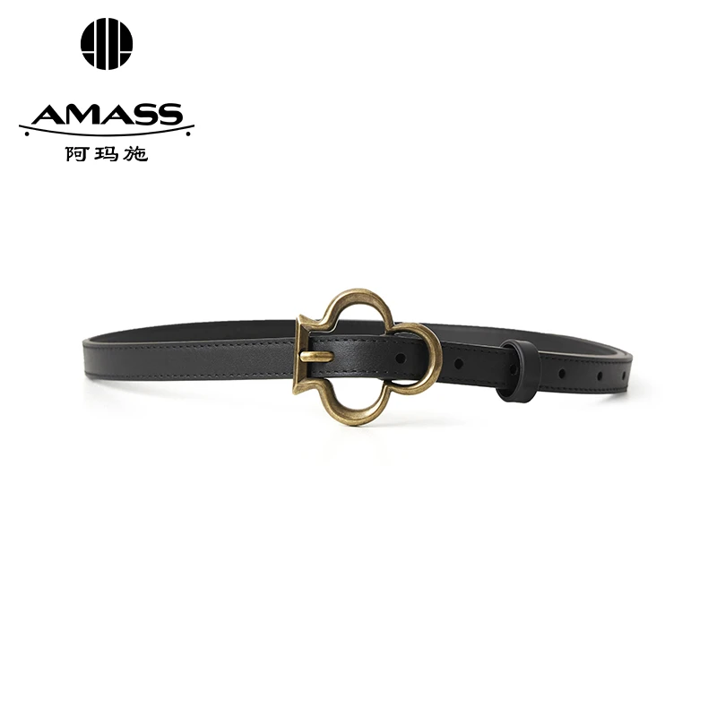 阿玛施AMASS 复古百搭花型扣皮带5900549