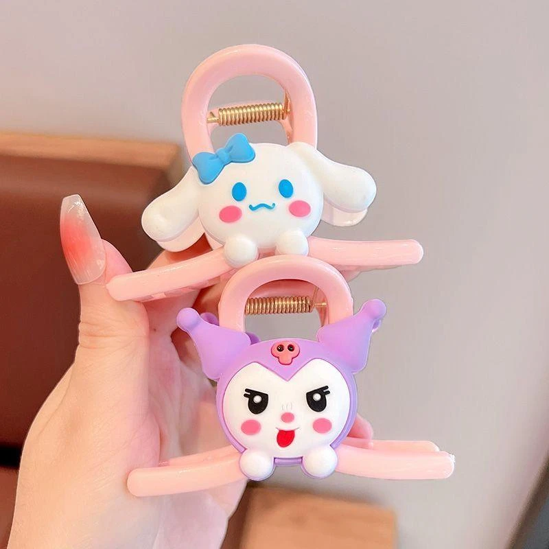 儿童抓夹可爱大号卡通发夹宝宝后脑勺玉桂狗抓夹鲨鱼夹学生版发饰