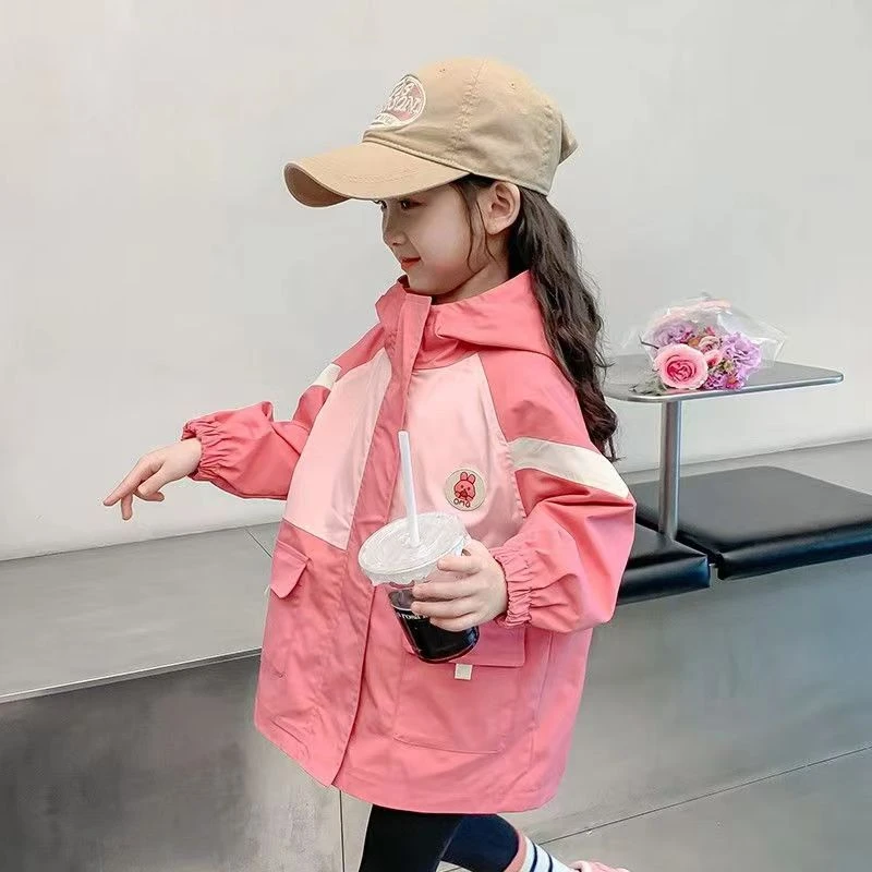 儿童三合一冲锋衣外套春秋新款洋气宝宝儿童秋冬款可拆卸上衣外穿