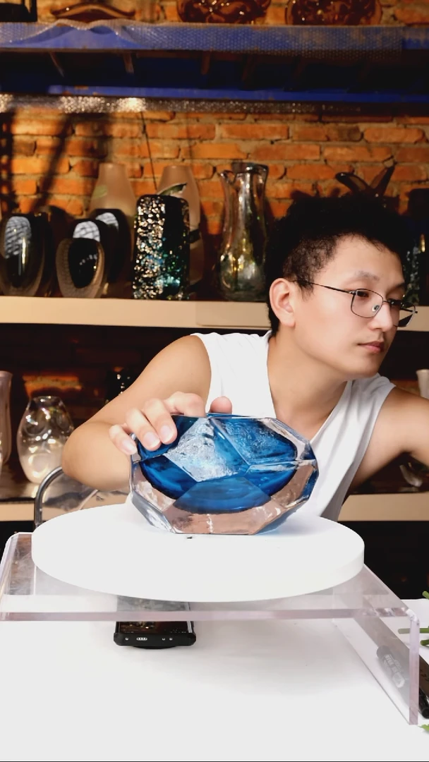 【闪购商品】出口琉璃花瓶摆件高10
