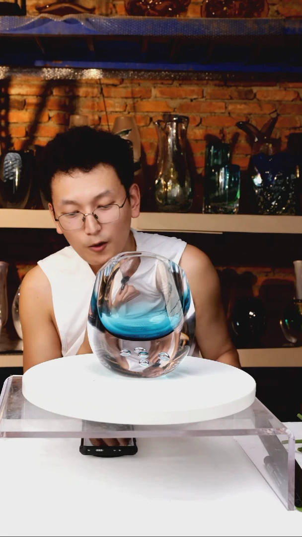 【闪购商品】出口琉璃花瓶摆件高11.8
