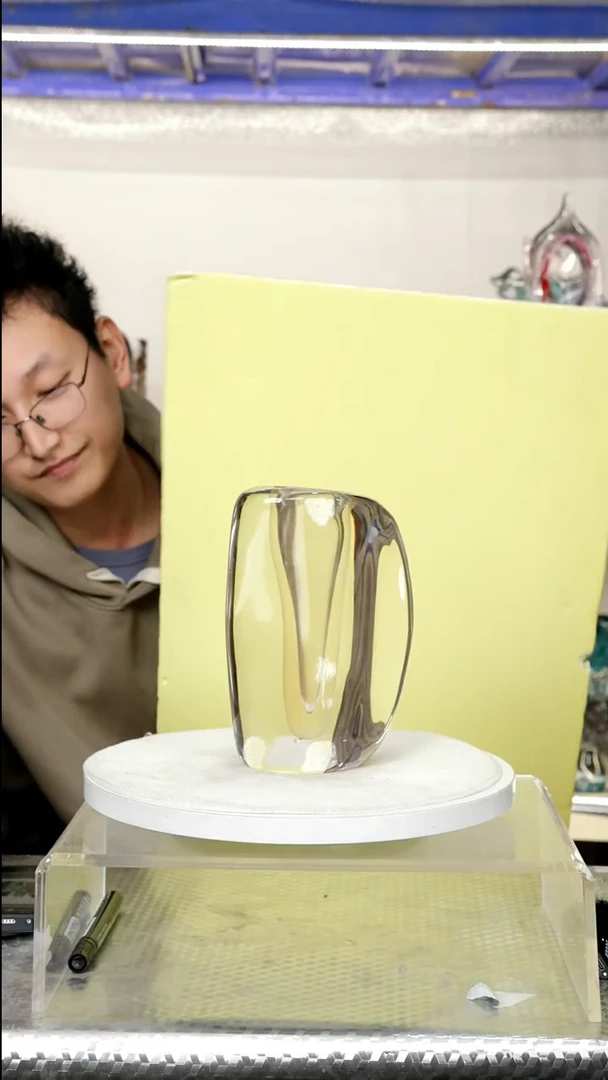 【闪购商品】高19精品琉璃摆件正常手工痕迹