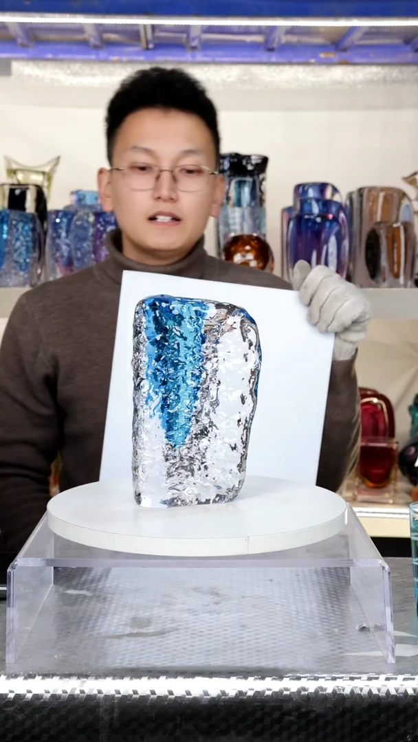 【闪购商品】【幻彩】高21精品琉璃正常手工痕迹