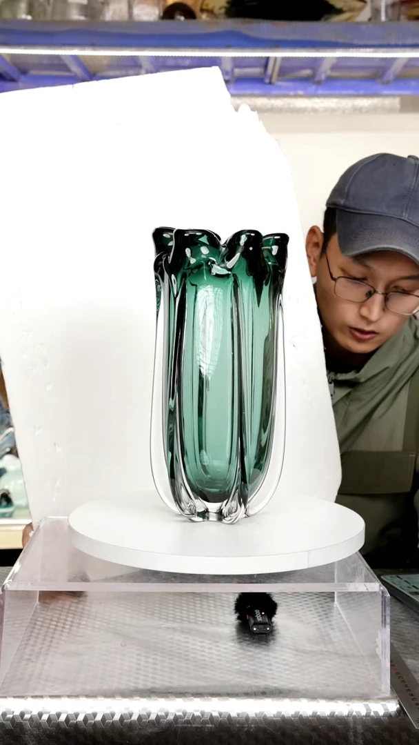 【闪购商品】高29出口琉璃花瓶摆微瑕福利