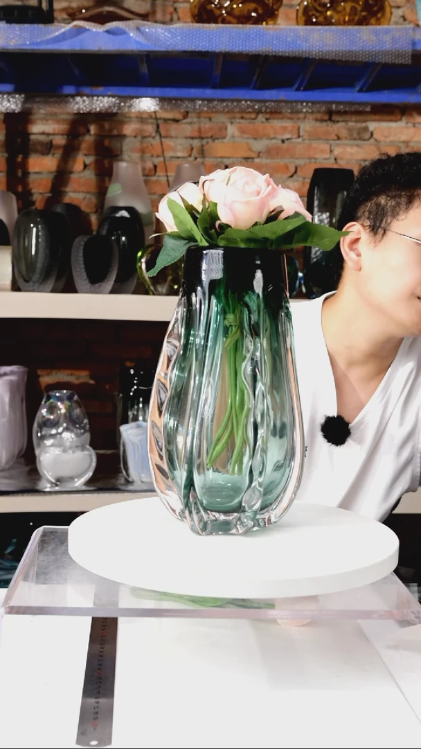 【闪购商品】出口琉璃花瓶摆件高26