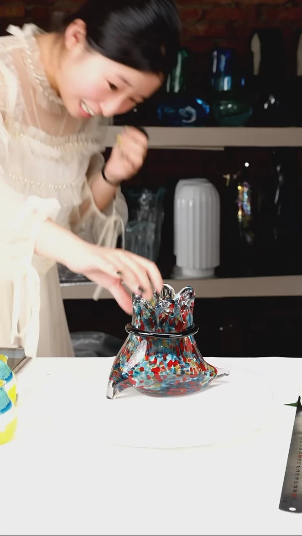 【闪购商品】出口琉璃花瓶摆件琉璃鞋