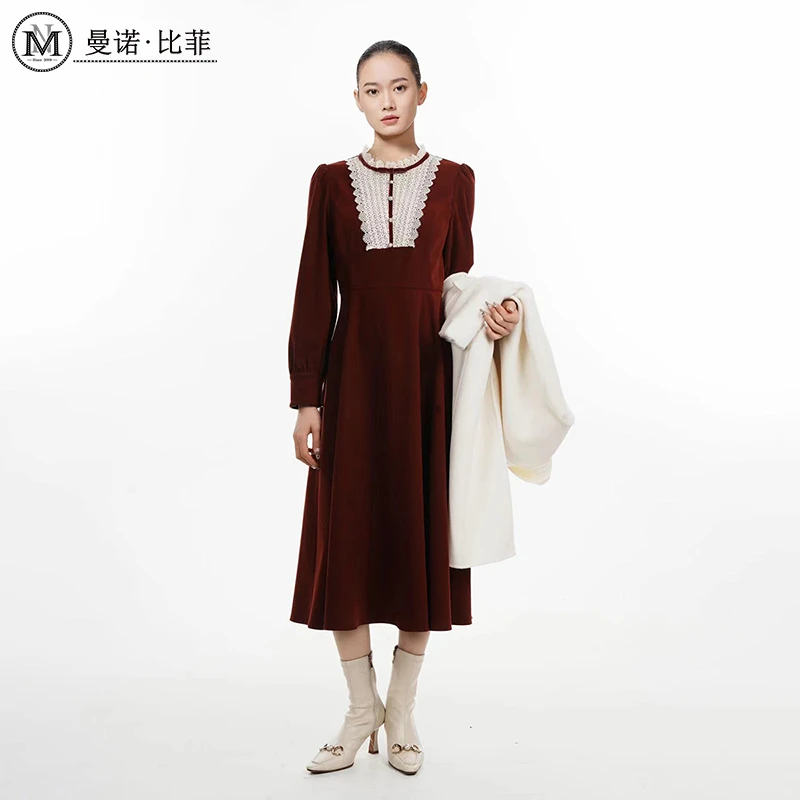 【小云总专享】法式蕾丝长袖连衣裙MEEL145127