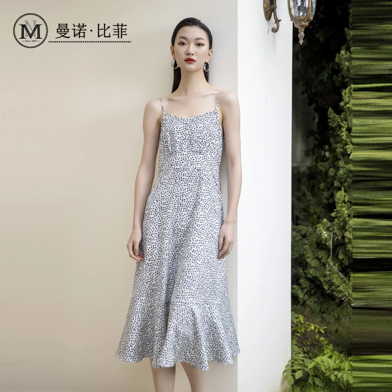 【白姐福利】「曼诺比菲」摩登都市吊带连衣裙MCAL125157