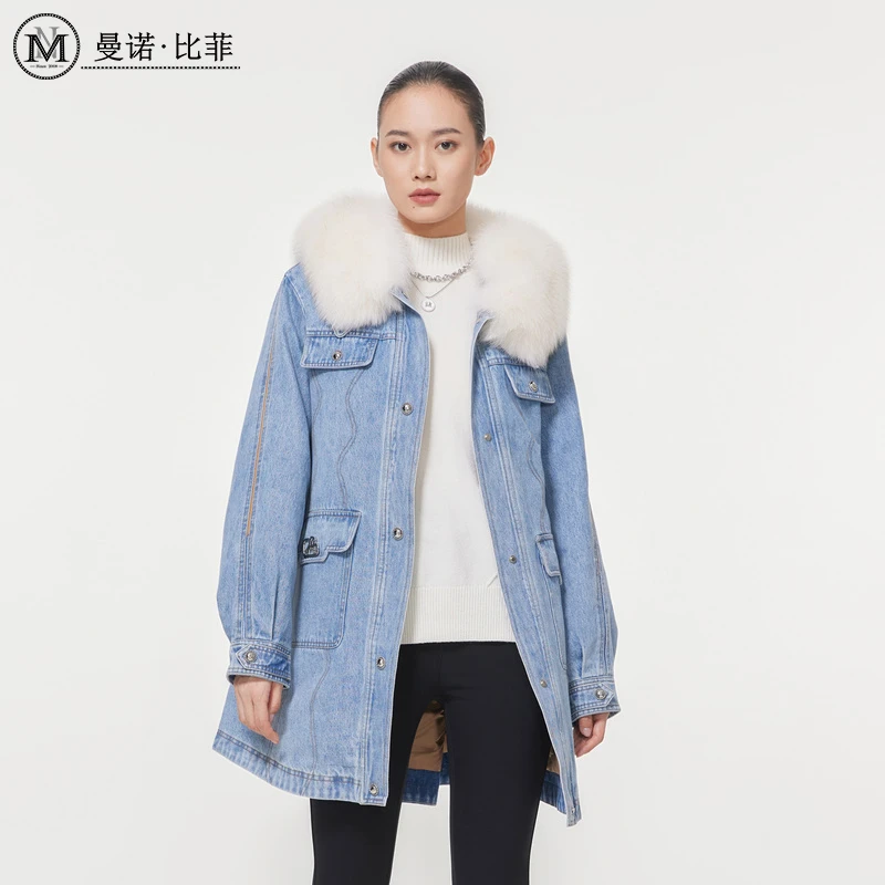 【小云总专享】设计感牛仔羽绒服MECI145096