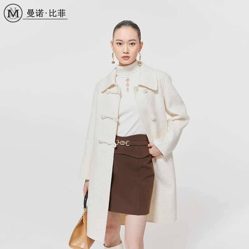 【小朱专享】高级感毛呢大衣外套MEEG144144