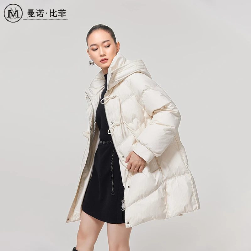 【女乔专属】设计感中长款羽绒MECI143065