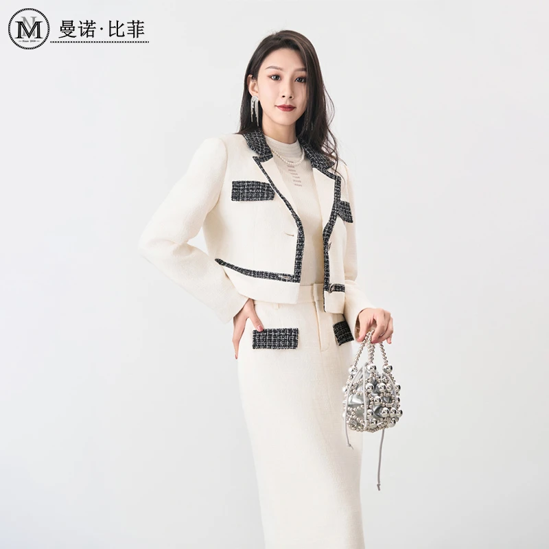 【小北姐专属】时髦拼接小香风外套MEQG135133