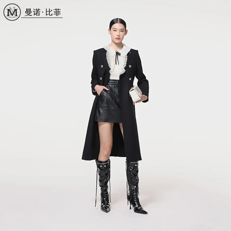 【九月专属】中长款毛呢西装风套MERG142030