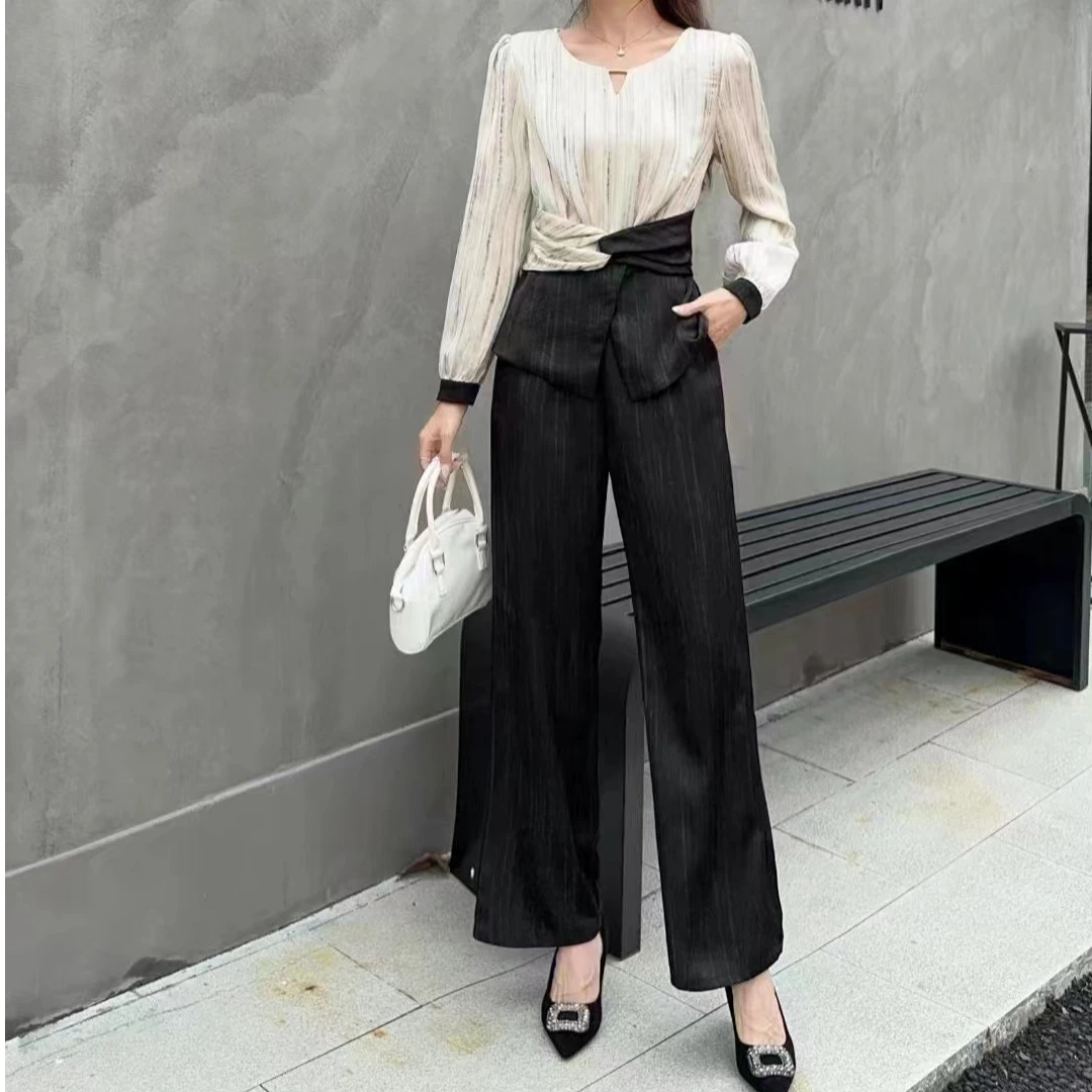 秋季显瘦百搭时尚气质女套装