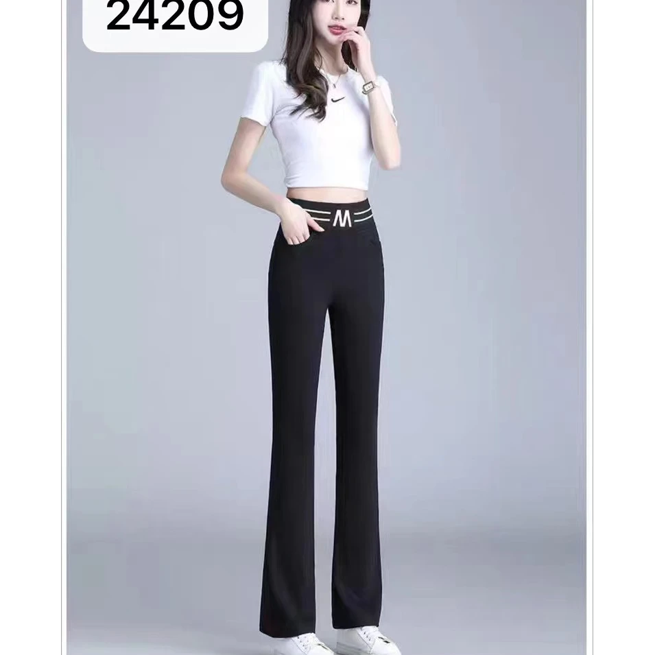 秋款显瘦显高垂感百搭微喇裤时尚气质款