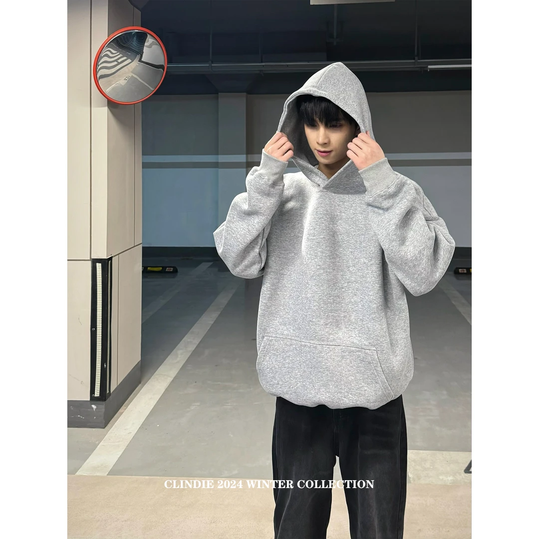 【达人专属】460克重磅男士连帽套头休闲百搭宽松美式运动长袖卫衣