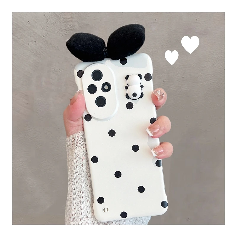 适用华为荣耀200手机壳新款波点蝴蝶结200Pro超薄无边框硬壳女款