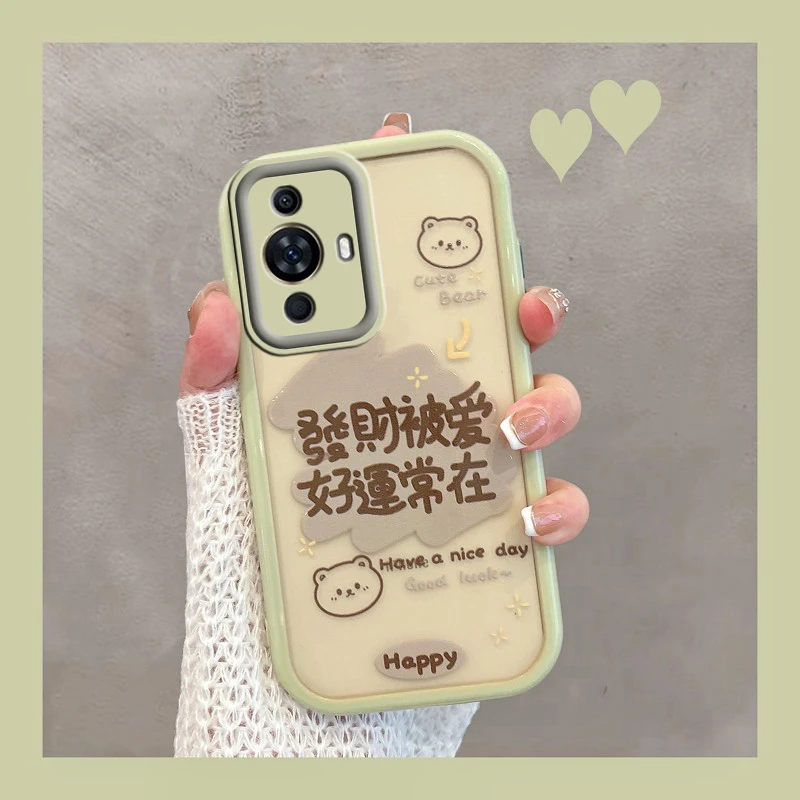 华为nova11手机壳12活力版pro新款note11ultra女透明创意文字曲屏