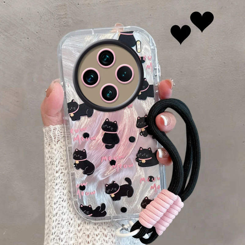 适用vivox200手机壳pro新款promini女x200s可爱猫咪ultra全包防摔