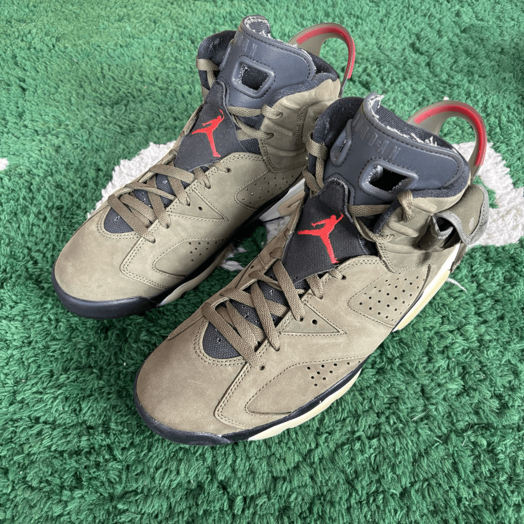 AJ6 TS联名 军绿 44码 原盒 下地一次 成色充新 公价3899