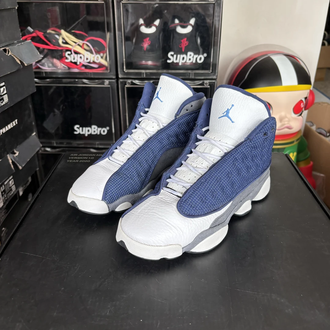 38码 AJ13白蓝 二手无原盒 休闲鞋 市价1899 下地个位数