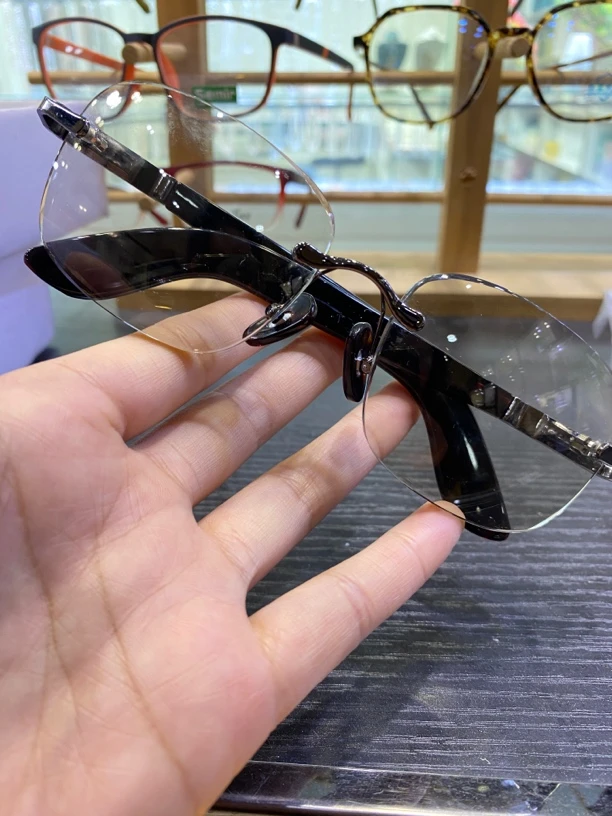 天然水晶石头镜高档八百弯养眼护目镜