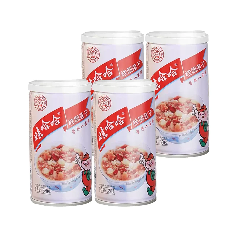 娃哈哈八宝粥4罐装桂圆莲子粥八宝粥健康早餐便捷老少皆宜营养