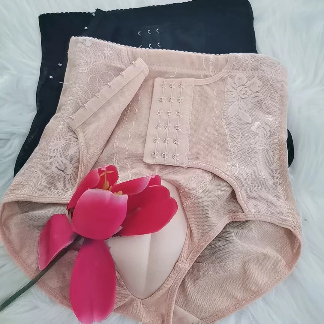 男士收腹高腰内裤三排六扣3D塑身裤三角家居裤