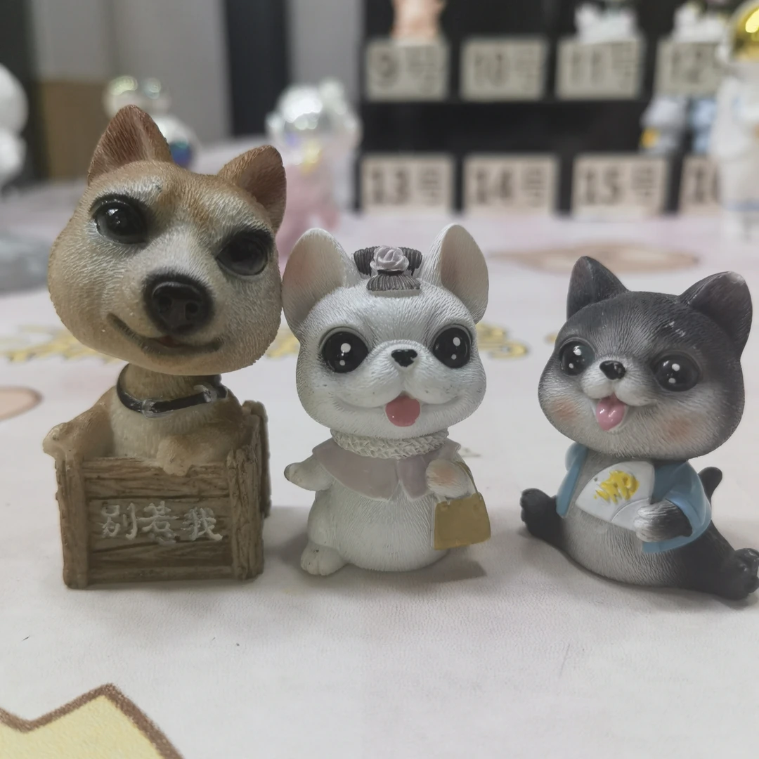 国潮汪迷你桌面摆件