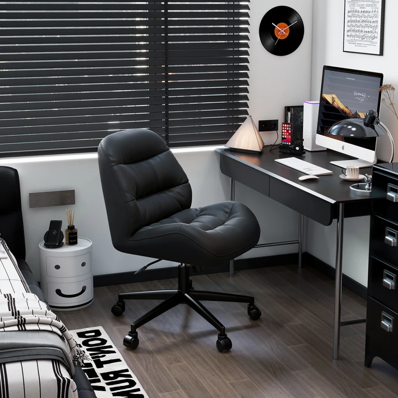 希静轻奢电脑椅家用久坐舒适卧室化妆椅书房书桌椅写字凳靠背椅子