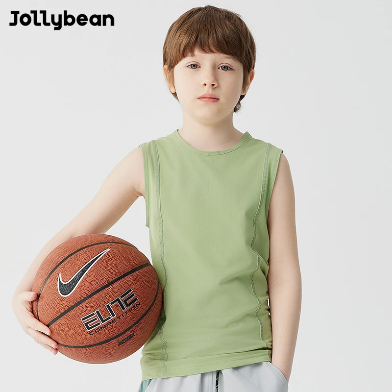 Jollybean男童篮球运动背心24夏季透气运动背心QUICK-DRYING