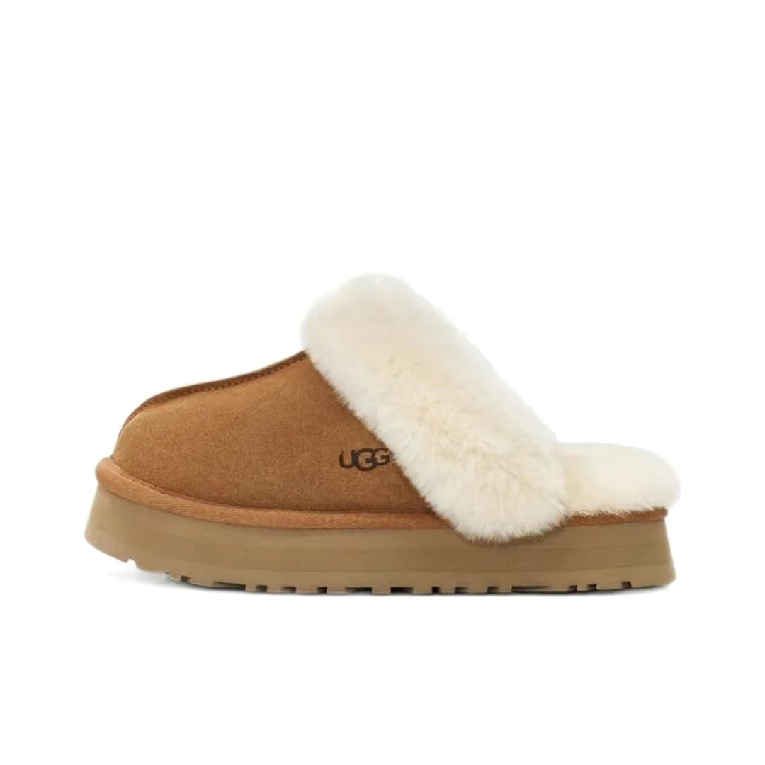 UGG 2023秋季女士便鞋休闲经典平底包头舒适居家毛毛拖鞋 1122550