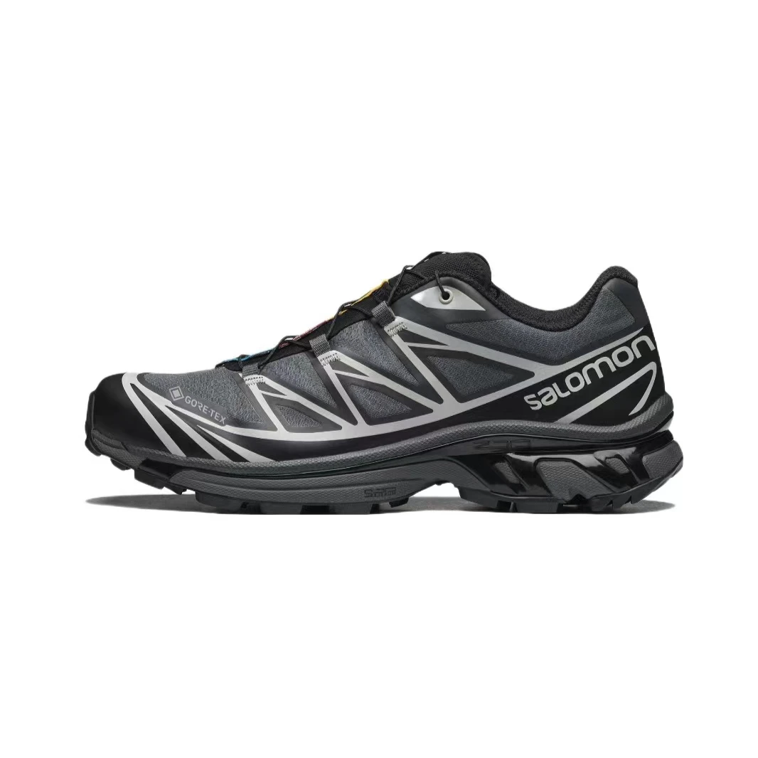 Salomon XT-6 GORE-TEX GTX 黑灰银 户外防水潮流徒步跑鞋 416635