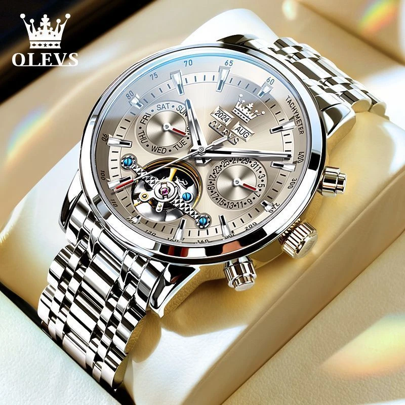 欧利时瑞士认证品牌男士手表全自动高档机械表2024新款时尚手表男