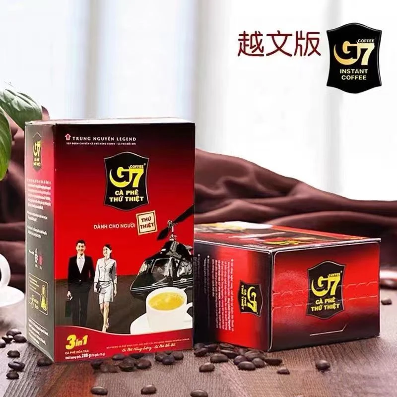 越南原装进口中原G7三合一原味速溶香浓能量coffee粉速溶咖啡粉