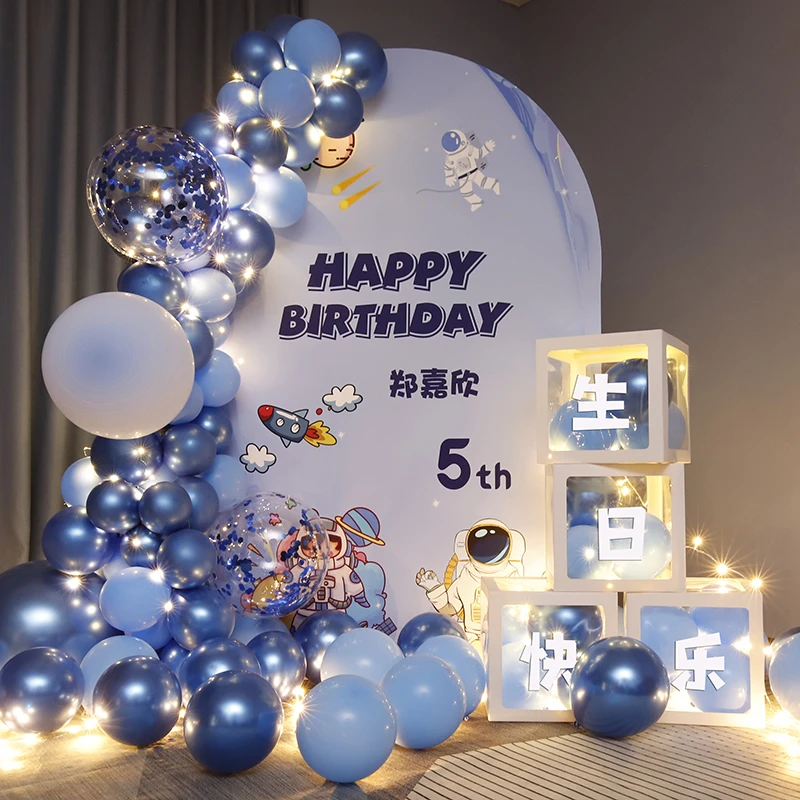 男女孩宝宝儿童生日派对定制主题背景kt板周岁气球装饰品场景布置