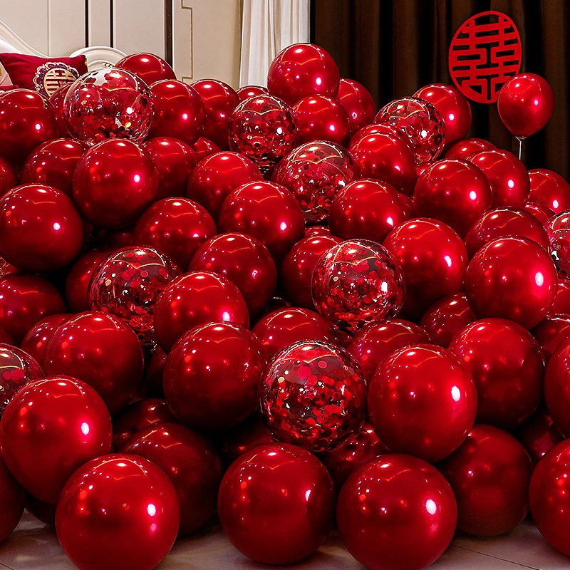 气球结婚求婚ins布置订婚场景装饰生日520浪漫现场婚庆用品大全