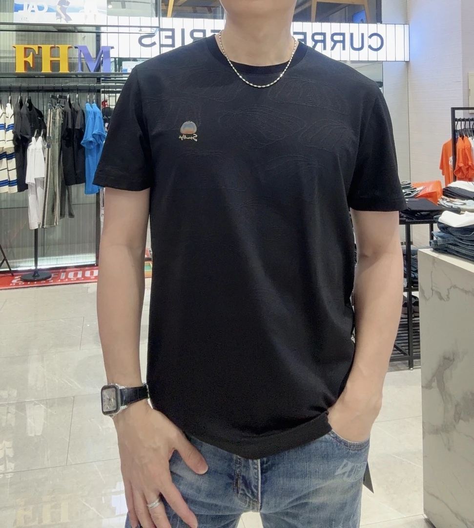 【商都】夏季轻奢欧版时尚休闲合体圆领T恤BZ4284