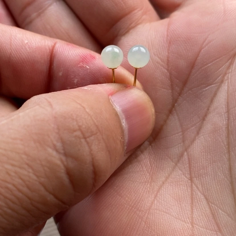 【闪购商品】翡翠耳饰18K金镶嵌