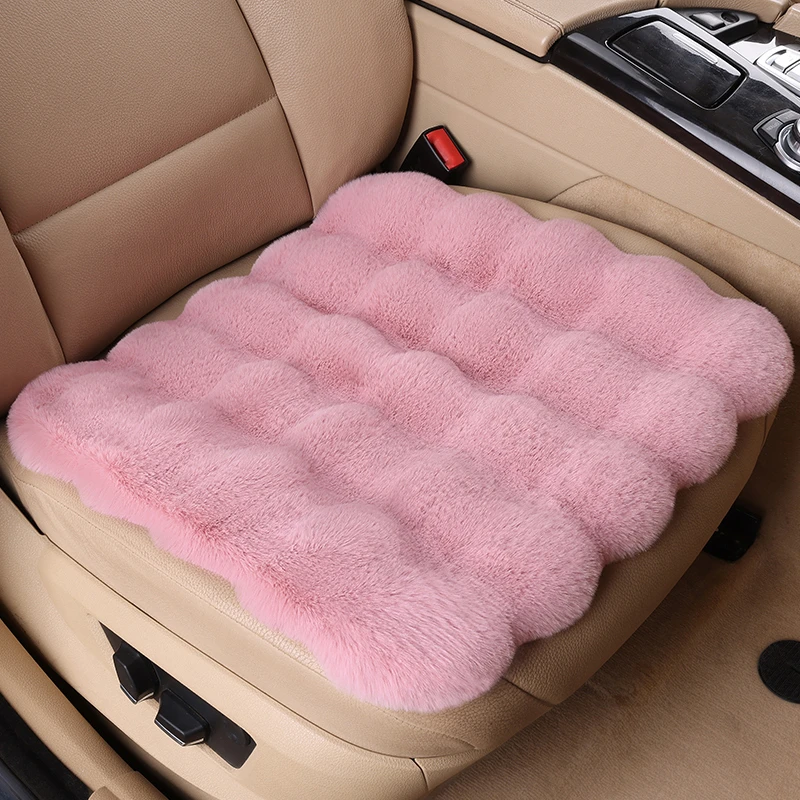 冬季新款泡泡绒汽车坐垫毛绒坐垫/加厚防滑保暖单垫/通用汽车座垫