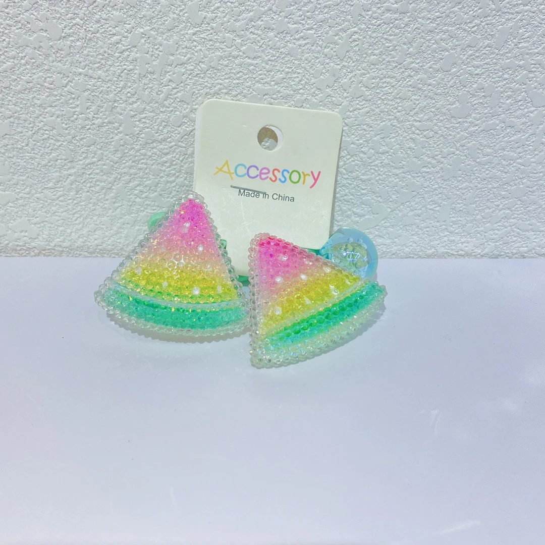 【HM-18005】3-8岁西瓜绕绕发圈可爱女童儿童砂糖MM发圈扎马尾发饰