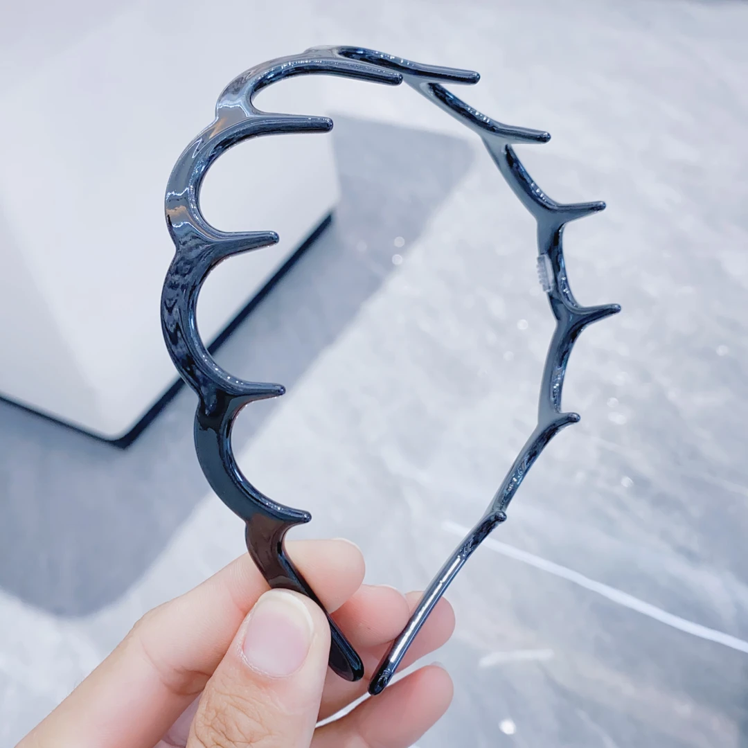 【SY-20101】醋酸波浪发箍 黑色发圈成人大童配饰发绳发饰