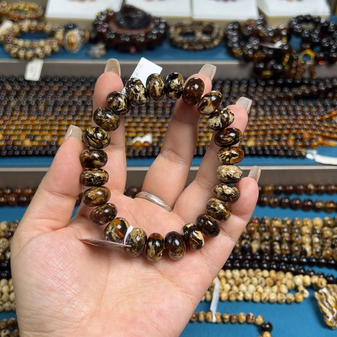 琥珀手链未镶嵌善****芒抚顺