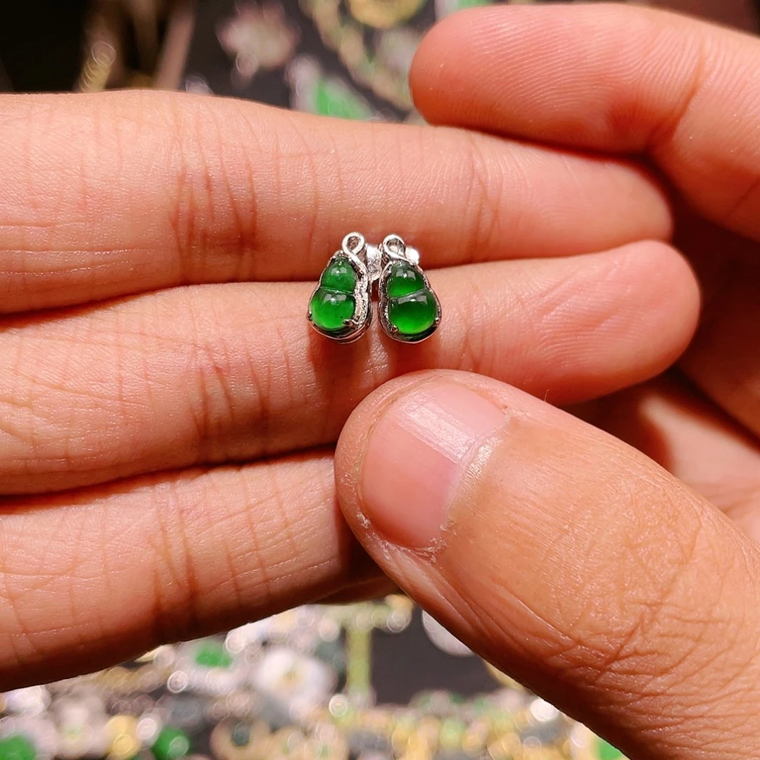 翡翠吊坠(不含链)银S925镶嵌